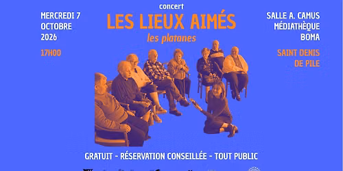 Concert "Les platanes" - Boma - Saint Denis de Pile