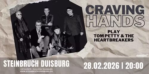 CRAVING HANDS \u2013 play tom petty & the heartbreakers