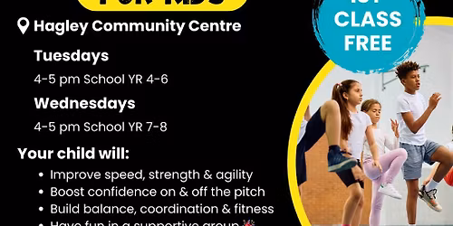 Kids Speed, Strength & Agility Classes - School Years 4, 5 & 6