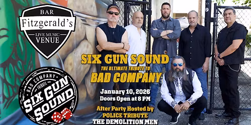 Six Gun Sound, the Ultimate Tribute to Bad Company at Fitzgerald's
