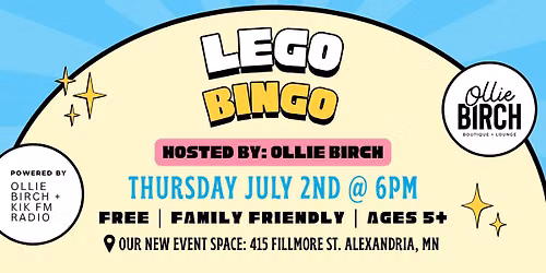 Lego Bingo - Family Friendly Bingo - FREE - Hosted by Ollie Birch