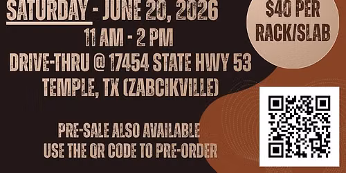 "Father's Day Fundraiser" Rib Sale - SATURDAY JUNE 20, 2026