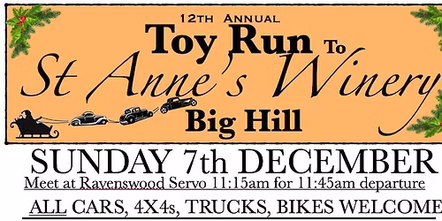 Toy Run to St Anne's Winery Big Hill