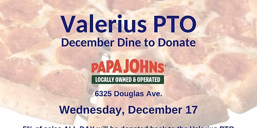 Dine to Donate - Papa Johns