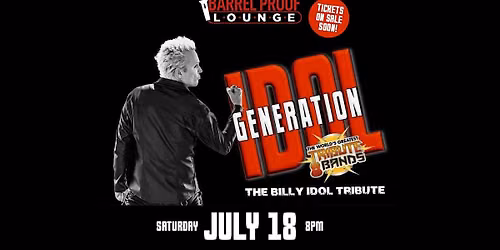 Generation Idol - the premiere Billy Idol tribute w\/ Radio Crush (80s-00s)