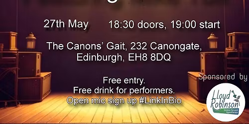 Drafted! Poetry open mic May