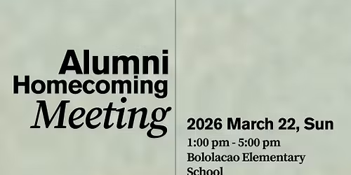 Alumni Homecoming Meeting on March 22, 2026