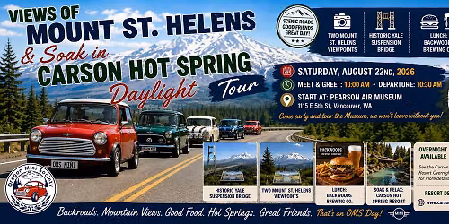 Views of Mount St. Helens & Carson Hot Springs Daylight Tour