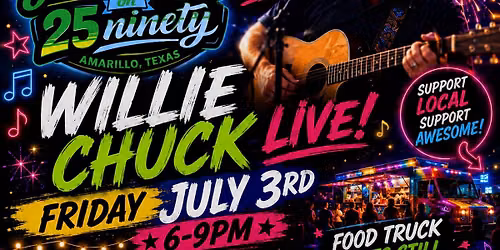 RED WHITE&TRUE BLOOD DRIVE + WILLIE CHUCK LIVE ON 25NINETY