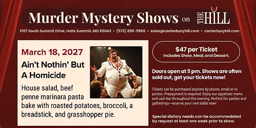 March Murder Mystery Show