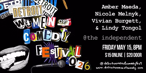 STAND-UP COMEDY | #DWCF26 | FRIDAY May 15 | The Independent | 8PM