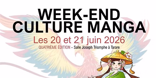 WEEK-END CULTURE MANGA - quatri\u00e8me \u00e9dition