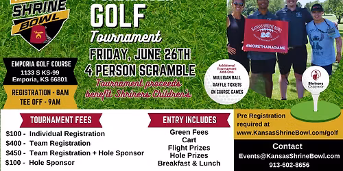 Kansas Shrine Bowl Golf Tournament