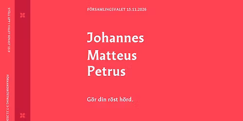 Afterwork om f\u00f6rsamlingsvalet: Tema kandidatrekrytering
