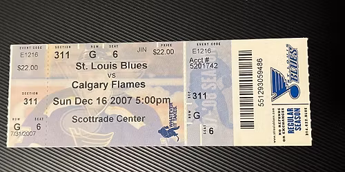 St. Louis Blues at Calgary Flames at Scotiabank Saddledome