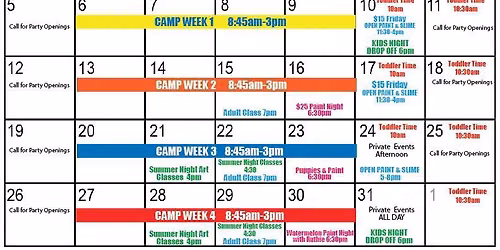 July Schedule - 2026