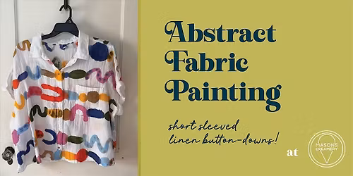 Abstract Fabric Painting: Linen Button Downs