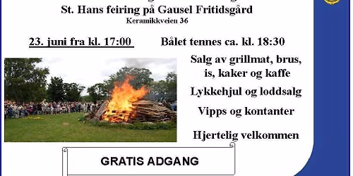 St. Hans feiring Gausel Fritidsg\u00e5rd\ud83c\udf1e