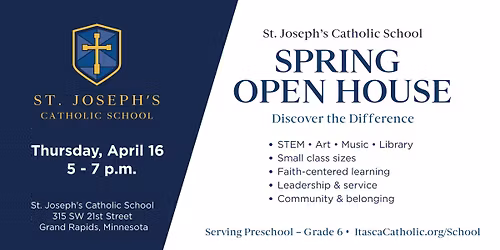 St. Joseph\u2019s Catholic School Spring Open House