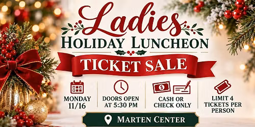 Ladies Luncheon Ticket Sale