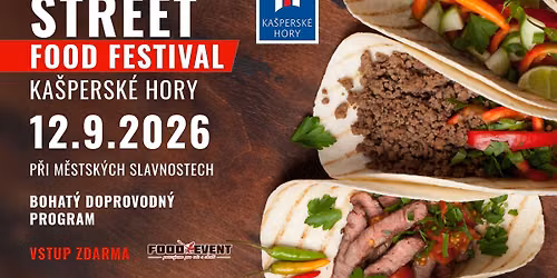 STREET FOOD FESTIVAL Ka\u0161persk\u00e9 Hory 2026