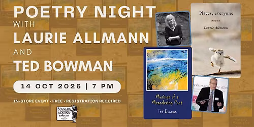 Poetry Night with Laurie Allmann and Ted Bowman