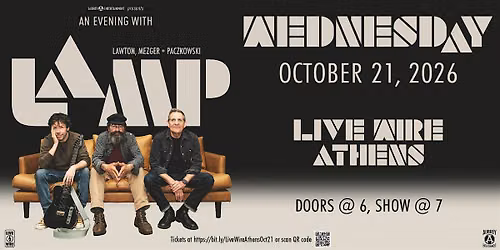 An evening with LaMP featuring Russ Lawton, Scott Metzger & Ray Paczkowski
