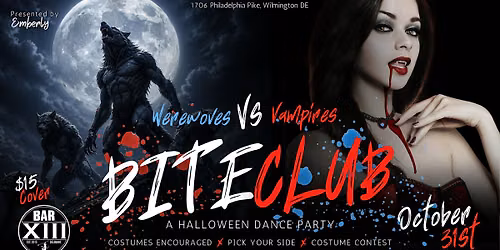 BITE CLUB Werewolves vs. Vampires Halloween Party