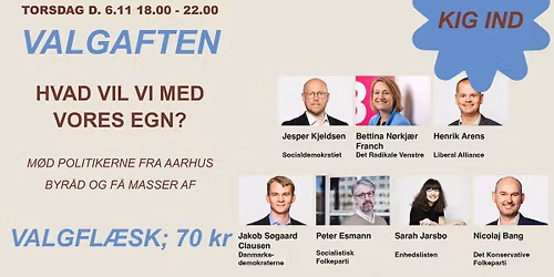 Valgaften m. valgfl\u00e6sk