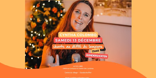 Cynthia chante durant le d\u00e9fil\u00e9 aux lampions