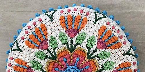 Ol\u00e9 Cushion Crochet Day! Intermediate\/Advanced Tapestry & Mosaic Crochet