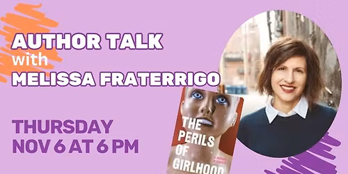 Author Talk with Melissa Fraterrigo