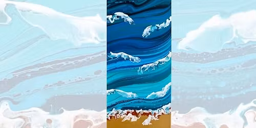 Acrylic Pour Workshop: Large Ocean Pour