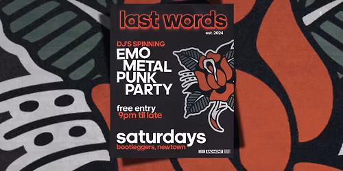 Last Words Emo Night | FREE ENTRY | Weekly Punk \/ Emo \/ Metal \/ Party