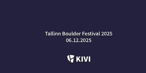 Tallinn Boulder Festival 2025