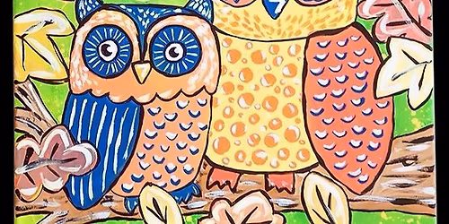 Family Owl Paint Party 