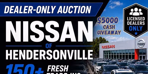 Dealer-only auction at Nissan of Hendersonville