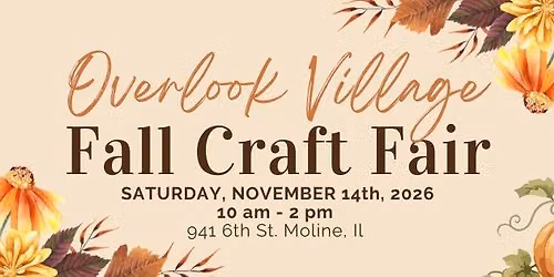 SAVE THE DATE Overlook Village Fall Craft Fair 2026