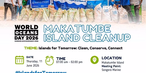 World Ocean Day 2026 Island Cleanup \u2013 Makatumbe Island Marine Reserve