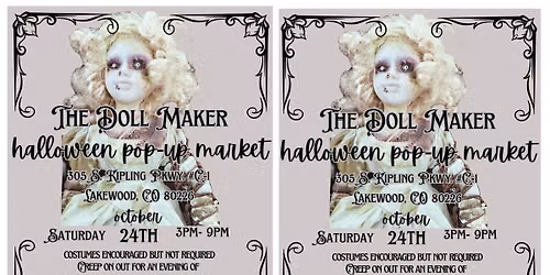 'The Doll Maker & Friends' Halloween Pop-Up Market @ Rocky Mountain Punk