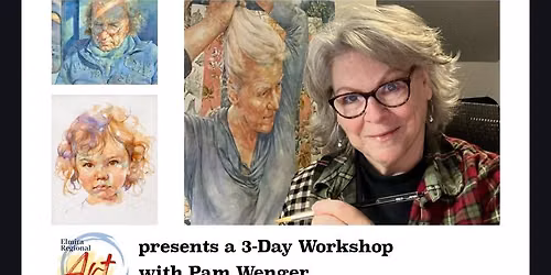3-Day Workshop: Quick Sketch Portraits in Watercolor with Pam Wenger