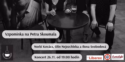  Norbi Kov\u00e1cs, Olin Nejezchleba a Ilona Svobodov\u00e1 v CrossCafe Pra\u017esk\u00e1 v Liberci
