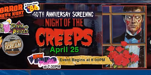 Night of the Creeps 40th Anniversary Screening \u2013 Horror Movie Night Presented by HorrorBuzz