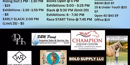 $100 Added Open 4D Levelland Mallet Event Center