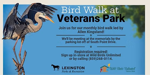 Bird Walk at Veteran's Park