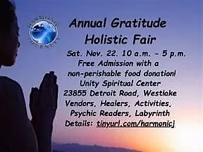 Harmonic Journeys Annual Gratitude Holistic Fair (Westlake)
