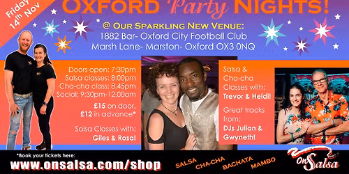 New Salsa party night | Oxford| Friday 14th November|