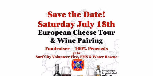 European Cheese Tour & Wine Pairing - Fundraiser!