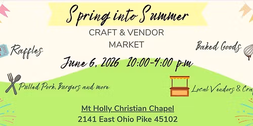 Spring into Summer Craft & Vendor Market