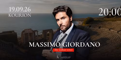 Grand Concert of Italian Tenor Massimo Giordano in Kourion | September 19, 2026
